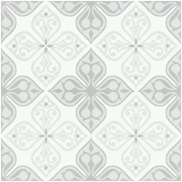 Flīzes Patchwork Flores 29.8x29.8 grey smooth (1.3