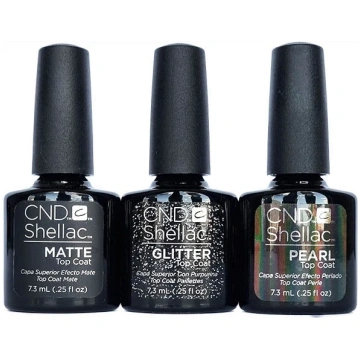 CND Shellac Alluring Trilogy Top Coat Collection