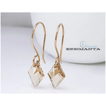 Bronzas Auskari ar Swarovski Kristāliem Eksimanta.