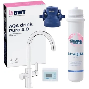 BWT ūdens filtra krāns AQA Drink Pure 2.0 ar filtr