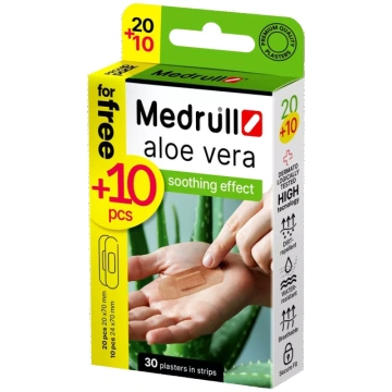 MEDRULL Aloe Vera plāksteri, 30 gab