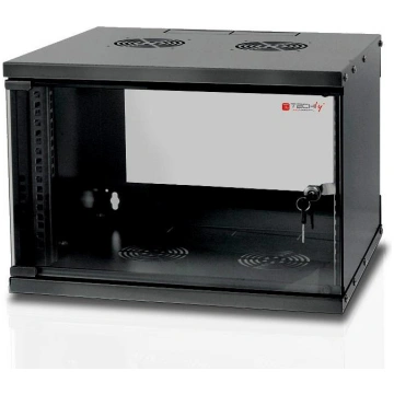 Techly Wall Rack Cabinet 19 6U D320 Black Assemble
