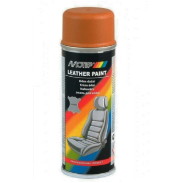 Ādas krāsa MOTIP oranži brūna LEATHER PAINT 200ml 