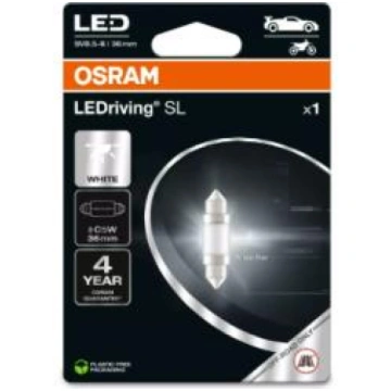 LIGHT OSRAM LED C5W 36MM 12V 1W 6000K 6418DWP-1BL 
