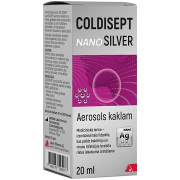 Coldisept Nano Silver, aerosols kaklam, 20 ml