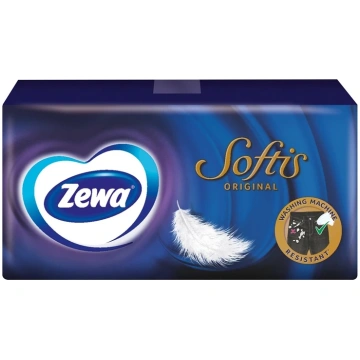 ZEWA Kabatlakatiņi Zewa softis, 4 sl, 9 gab