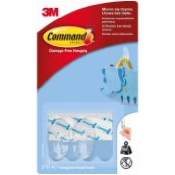 3M COMMAND 17092 CLEAR HOOKS/ S, 450GR Seifs 00005