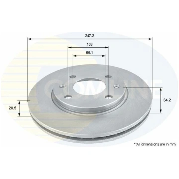 Bremžu disks COMLINE, CITROEN, PEUGEOT | 1506V Unk