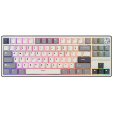 ROYAL KLUDGE R87Pro Half Grey Gaming Keyboard Brow