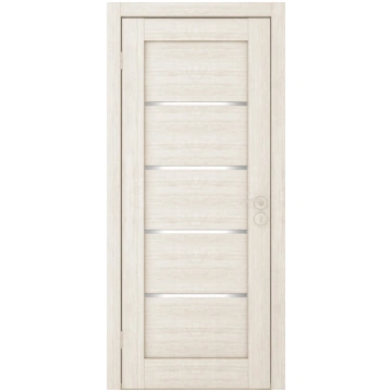 Durvis Horizontal-1 ISTOK, ar stiklu, Kapučino 600
