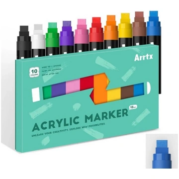Acrylic Marker Pens ARRTX Jumbo, 10 Colours