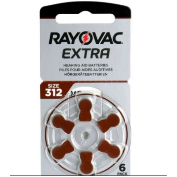 V312AT 1.45V PR41 Zinc-Air Acoustic EXTRA ADV.BL6