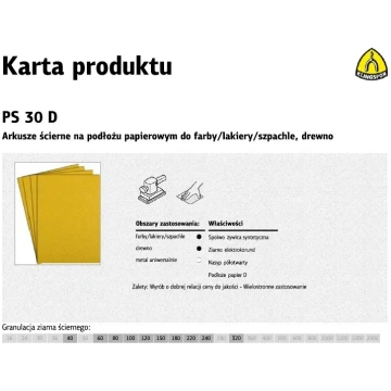 KLINGSPOR SCRATCH SHEETS ON PAPER FLOORING 230mm x