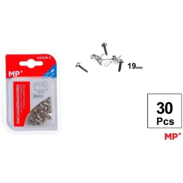 Sudraba dekoratīvās naglas 19mm 30gab - MP Main Pa