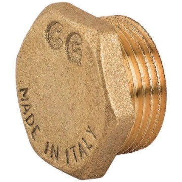 Misiņa korķis, ārēja vītne 1/4" C069002