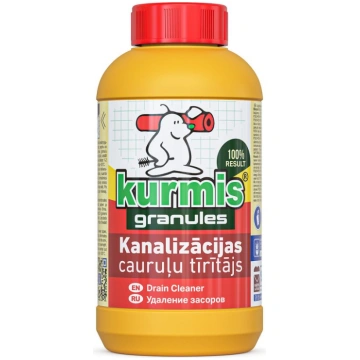 Granulēts līdzeklis kanalizācijas cauruļu aizsērēj