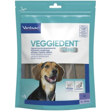 VIBRAC Veggiedent Fresh M - dog treat - 352,5g | D