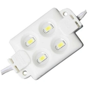 Hermētisks LED modulis 12V 4xLED auksti balta 2W 1