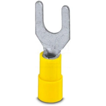 Tip: fork | M6 | 6mm2 | yellow | Type: insulated |