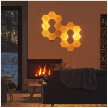 Nanoleaf Elements Wood Look Hexagons Expansion Pac