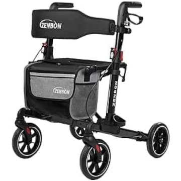 Rullīši senioriem Alumīnija: Rollator: salokāms un