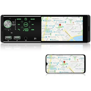 1DIN Autoradio mit 4,1 Zoll Touchscreen - Einzel-D