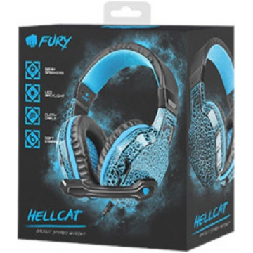 Natec Fury HellCat Gaming Spēļu Austiņas Datoram A