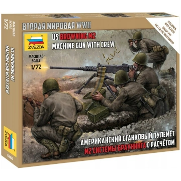 U.S. Browning M2 Machine Gun With Crew Zvezda