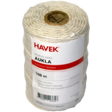 Kokvilnas aukla Havek CTT3100N, 100m, balta
