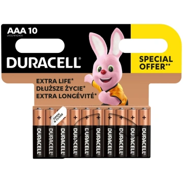 Baterijas DURACELL AAA, LR03, 10 gab. - 250-08445