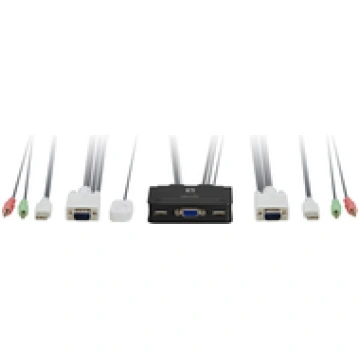 KVM Switch LevelOne 2x USB KVM-0223 with Audio ( K