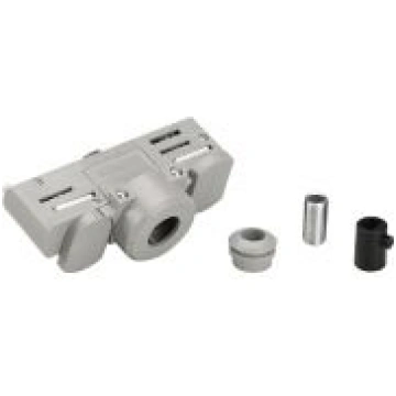 EUTRAC 3-circuit track adapter , silver-grey, incl