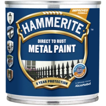 Metāla aizsargkrāsa Hammerite Smooth 0.25 L sudrab