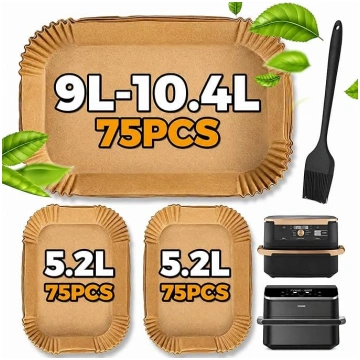 225 Stück Backpapier für Heißluftfritteuse Ninja F