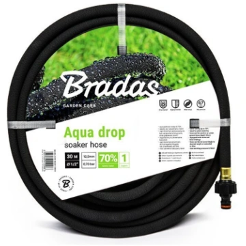 Mitrināšanas šļūtene Bradas Aqua-Drop 1/2" - 20 m