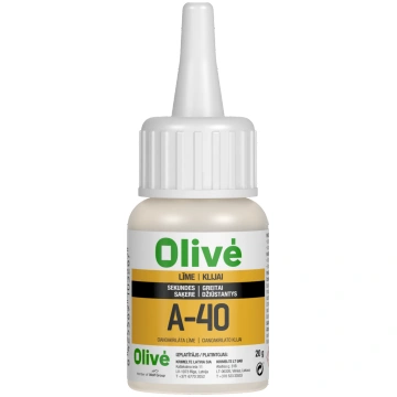 Superlīme A-40 OLIVE Cyanoacrylate-Superlīme 20gr 