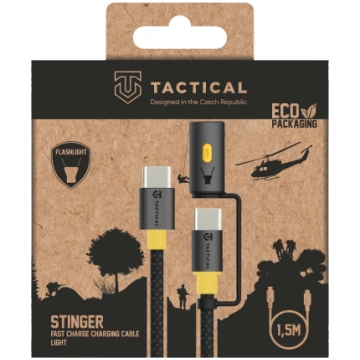 Tactical Stinger Cable USB-C/USB-C Kabelis 1.5m / 