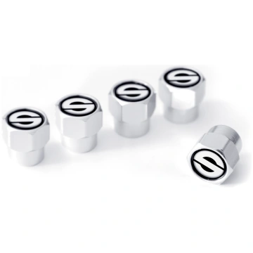 Sparco 5 Valve Caps Aluminum Black SPC1417A