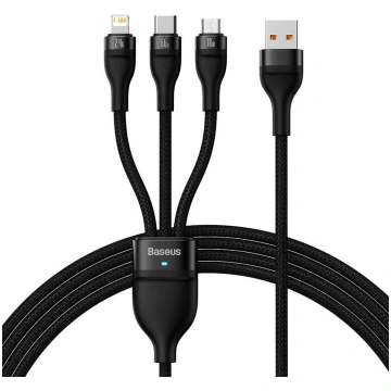 Baseus Flash II Series 3in1 USB cable USB-C + micr