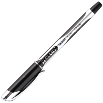 Lodīšu pildspalva CLARO SIGMA PLUS 1.0mm, melna, 1