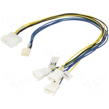 Wire: for fan supplying | Plug: straight | 0.3m | 