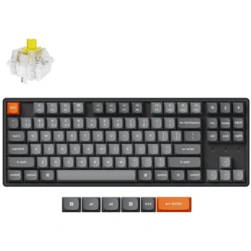 Keychron K8m-j4 80% Tkl tastatūra ar Banana slēdži