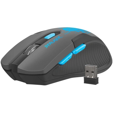 Fury, Fury Gaming mouse Stalker Wireless, Black/Bl