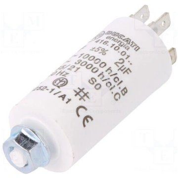 Capacitor: polypropylene | motors, run | 2uF | 475