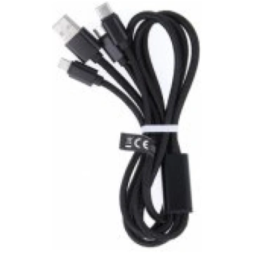 maXlife 3in1 cable USB - Lightning+USB-C+microUSB 