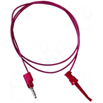 Test lead | 5A | clip-on hook probe,banana plug 4m