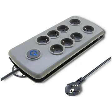 Qoltec Surge protector Quick Switch 8 sockets 2 5m