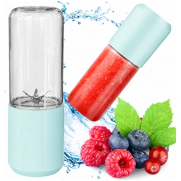 Bezvadu mini blenderis 150W, 400ml, zils - wireles