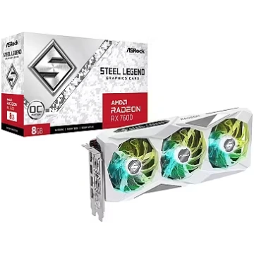 ASRock Radeon RX 7600, 8G GDDR6, Steel Legend OC (