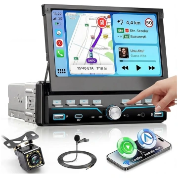 VECHTEL Autoradio 1 Din Carplay Android Auto Wirel
